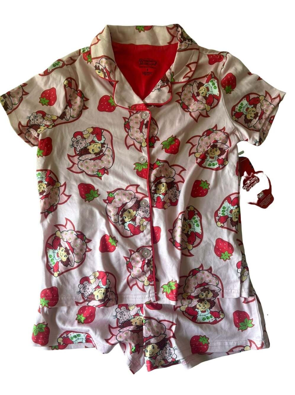 Strawberry Shortcake Girls Pajama Set Size 8